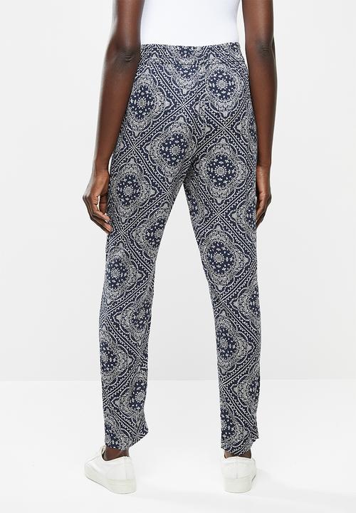 Jacqueline de Yong - Starr life pants - navy & white 
