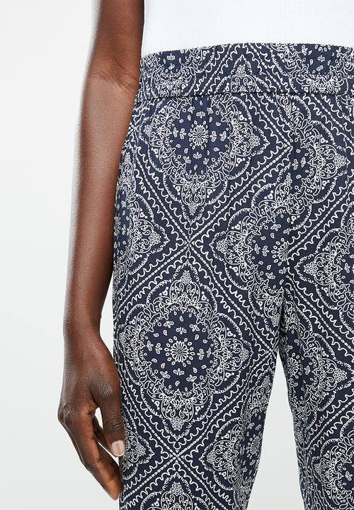 Jacqueline de Yong - Starr life pants - navy & white 