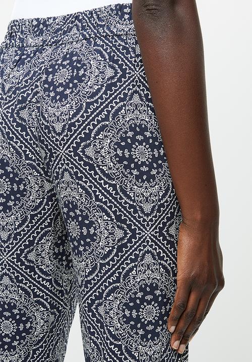 Jacqueline de Yong - Starr life pants - navy & white 