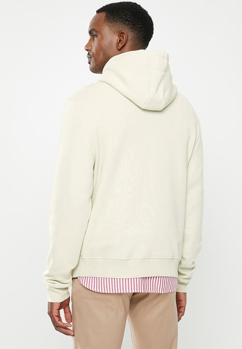 Tommy Hilfiger - Lh flag logo fleece hoodie - turtledove