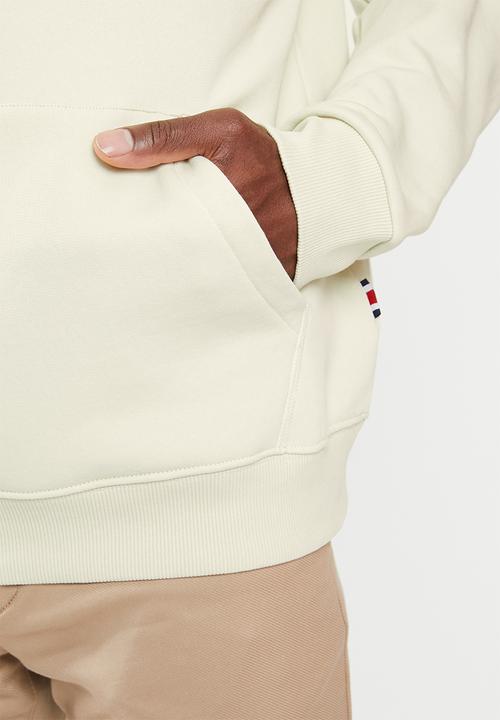 Tommy Hilfiger - Lh flag logo fleece hoodie - turtledove
