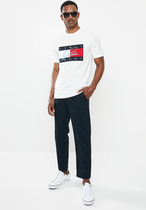 Tommy Hilfiger - Lh rwb signature logo tee - snow white