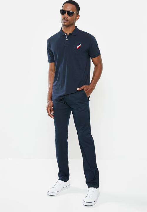 Tommy Hilfiger - Tapered tech stretch twill flex - sky captain
