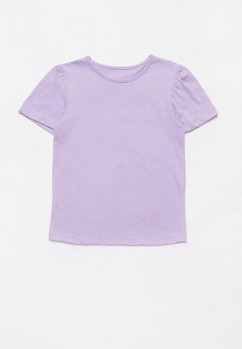 Pop Candy - Pinafore and tee set - grey & purple 