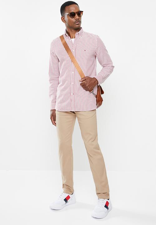 Tommy Hilfiger - Tapered tech stretch twill flex - batique khaki