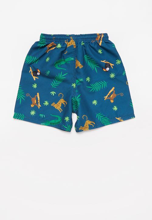Pop Candy - Swimshorts - blue & green 