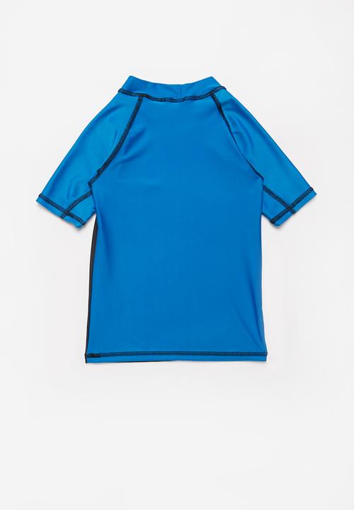 Pop Candy - Boys rash vest - blue & black