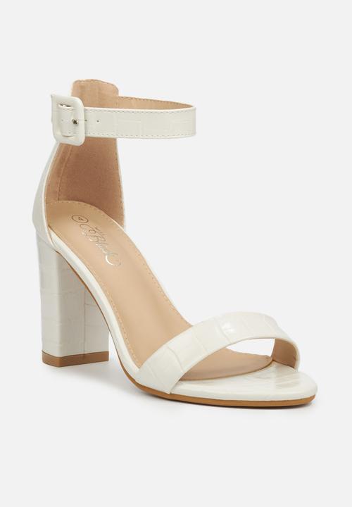 Miss Black - Galli heel - white