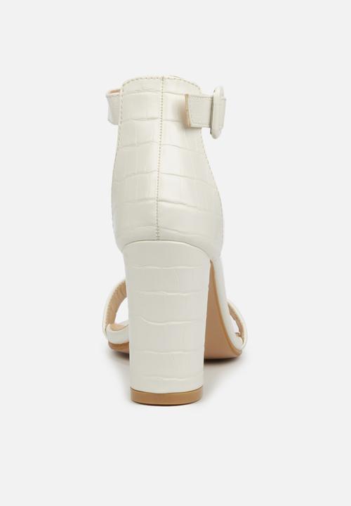Miss Black - Galli heel - white