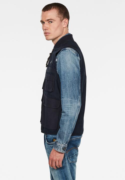 G-STAR - Utility vest - blue