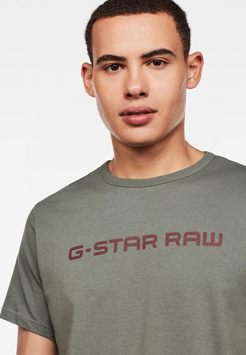 G-STAR - Graphic core straight T-shirt - khaki