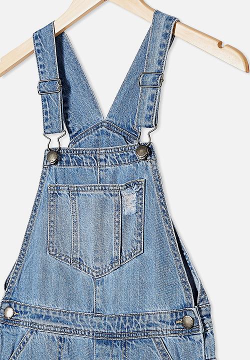 Free by Cotton On - Sophie denim shortall - weekend wash