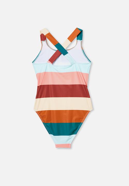 Free by Cotton On - Lottie one piece - multi stripe