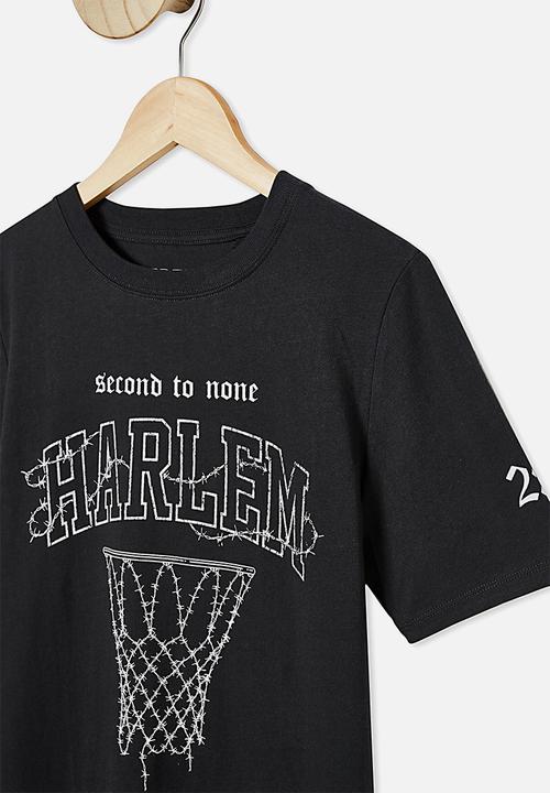 Free by Cotton On - Free boys skater short sleeve tee - phantom harlem