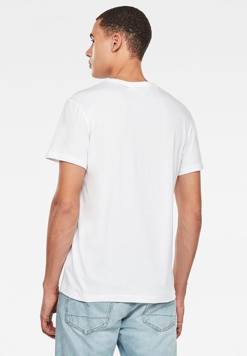 G-STAR - Graphic straight T-shirt - white