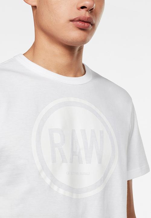 G-STAR - Graphic straight T-shirt - white