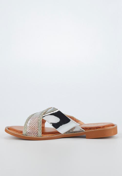Miss Black - Seleri slide - silver