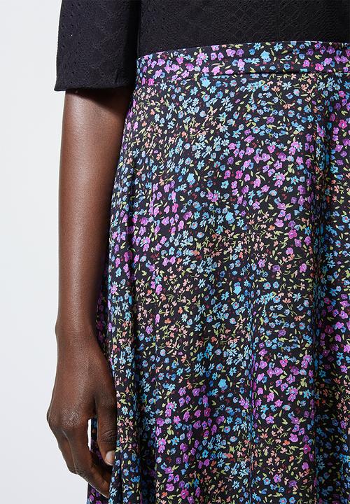 Superbalist - A line split midi skirt - multi 