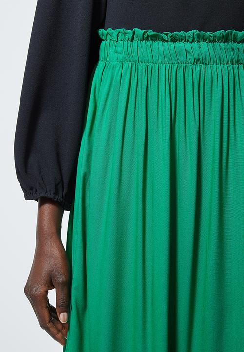 Superbalist - Single tier midi skirt - emerald green