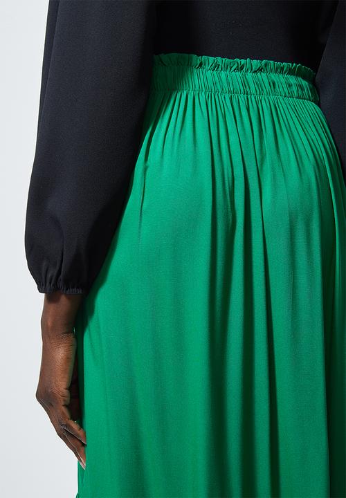 Superbalist - Single tier midi skirt - emerald green