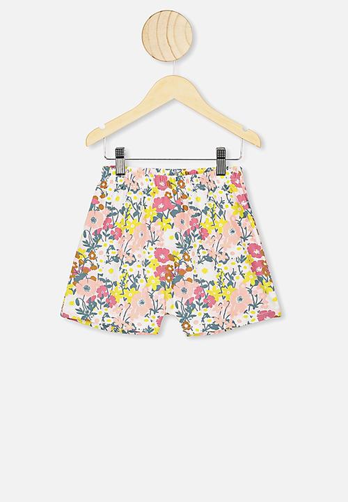 Cotton On - Harpa short sleeve pj set - vanilla meadow print