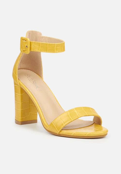 Miss Black - Galli heel - yellow