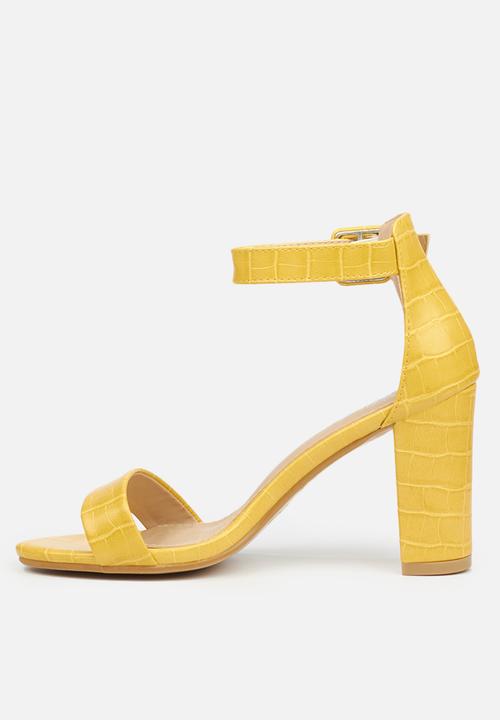 Miss Black - Galli heel - yellow