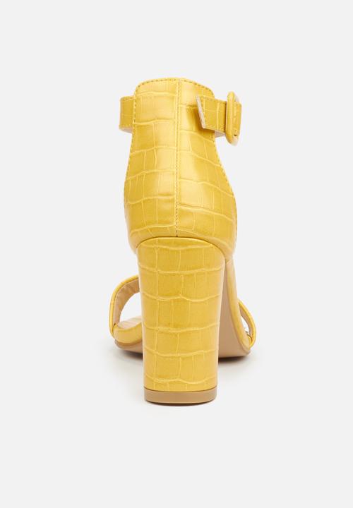 Miss Black - Galli heel - yellow
