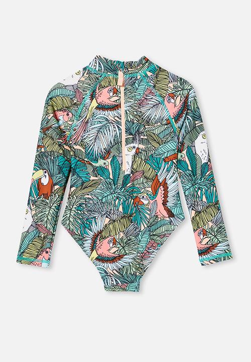 Cotton On - Lydia one piece - tropical birds