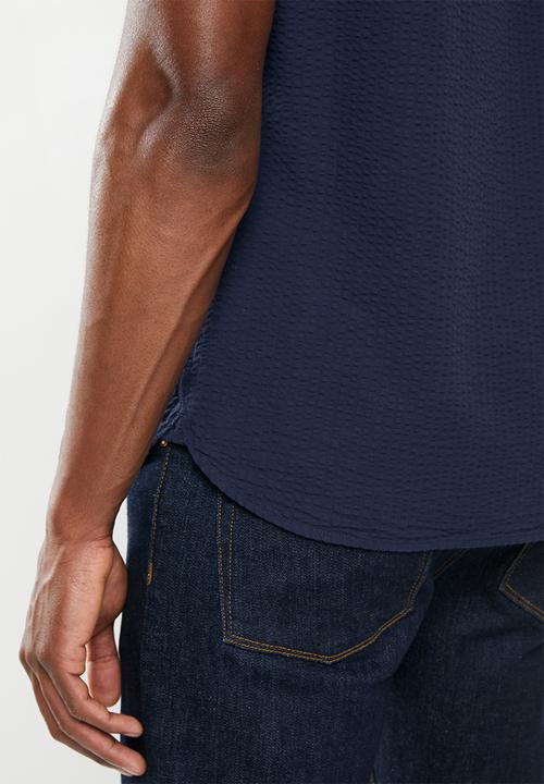MANGO - Rinse shirt - navy