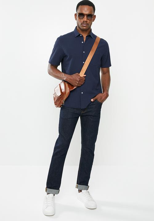 MANGO - Rinse shirt - navy