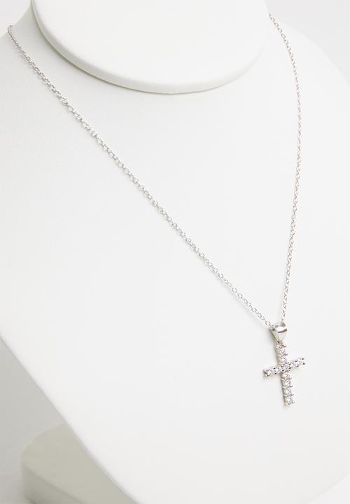 Superbalist - Sterling silver cross necklace - silver