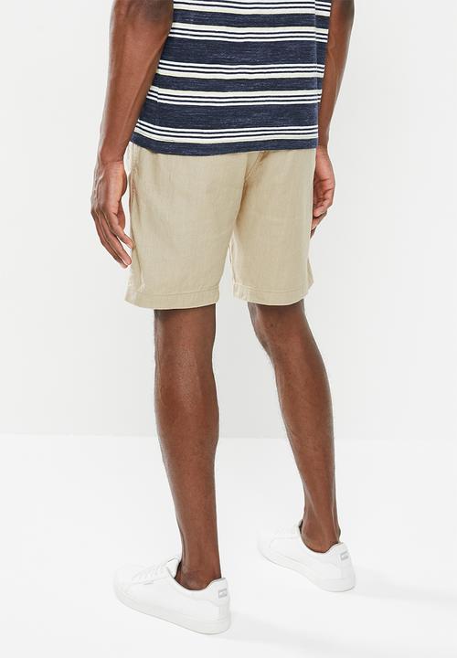 MANGO - Bermuda flek shorts - beige