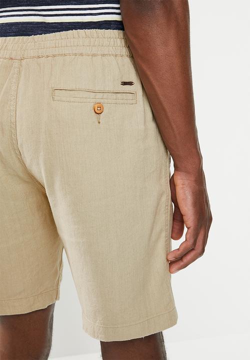 MANGO - Bermuda flek shorts - beige
