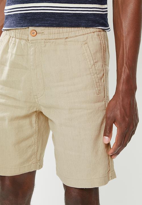 MANGO - Bermuda flek shorts - beige