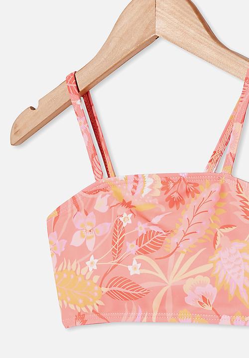 Cotton On - Gwen bikini - retro coral retro floral