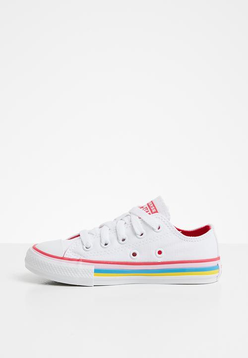 Converse - Chuck Taylor all star - white/carmine pink