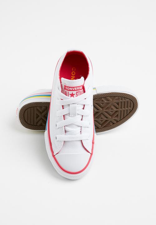 Converse - Chuck Taylor all star - white/carmine pink