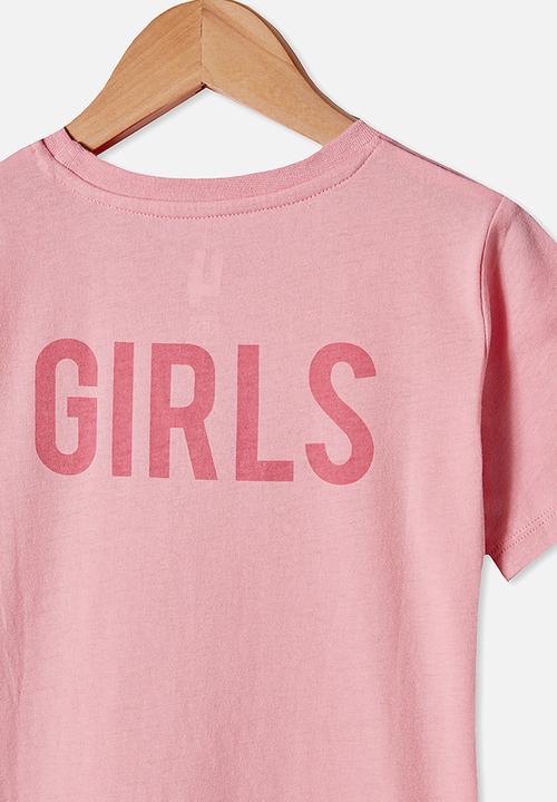 Cotton On - Penelope short sleeve tee - marshmallow running the world