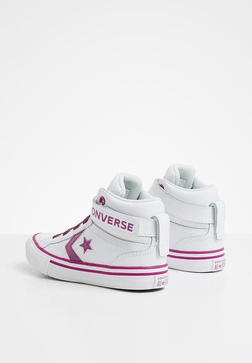 Converse - Pro blaze strap sparkle - white/cactus flower/photon dust