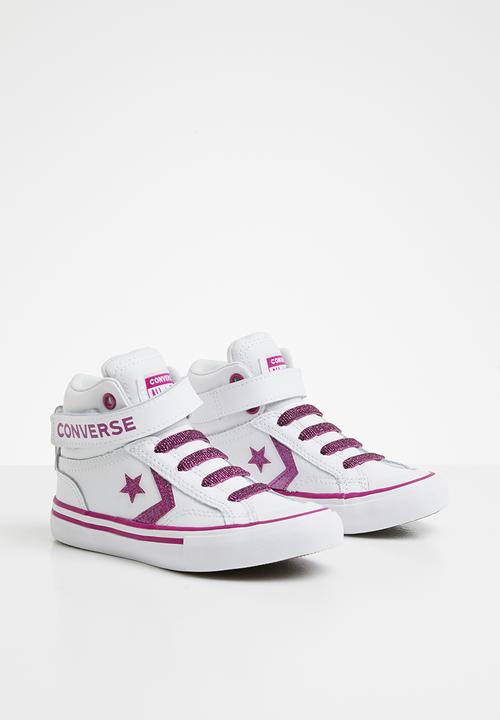 Converse - Pro blaze strap sparkle - white/cactus flower/photon dust