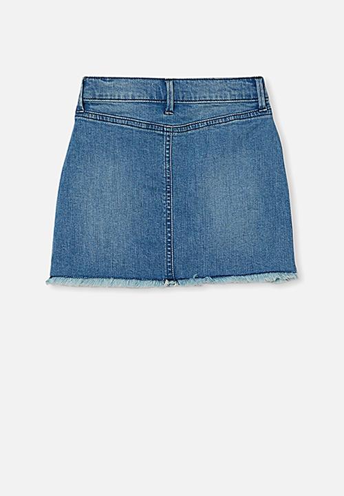 Cotton On - Finn denim skirt - mid wash