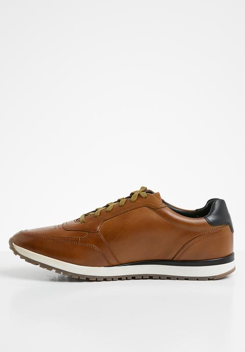 Tommy Hilfiger - Premium leather runner - tan