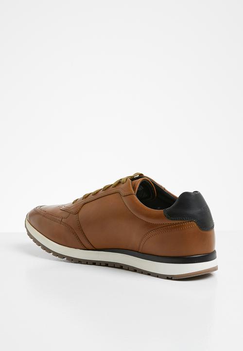Tommy Hilfiger - Premium leather runner - tan