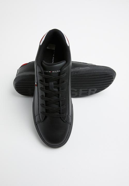 Tommy Hilfiger - Essential leather detail cupsole sneaker - black