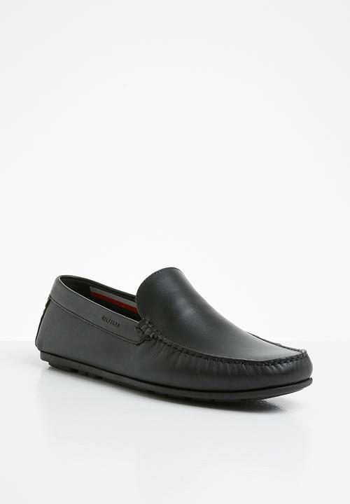 Tommy Hilfiger - Smooth leather driver - black