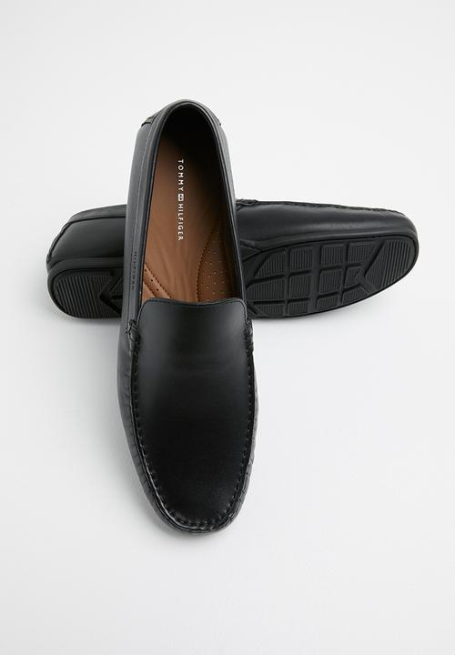 Tommy Hilfiger - Smooth leather driver - black
