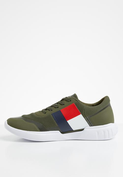 Tommy Hilfiger - Corporate knit modern runner - olive night