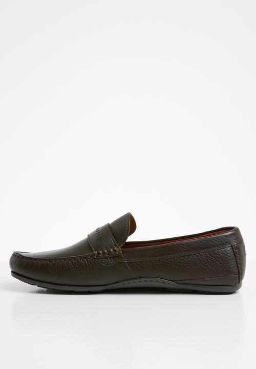 Tommy Hilfiger - Seasonal leather driver - coffee bean