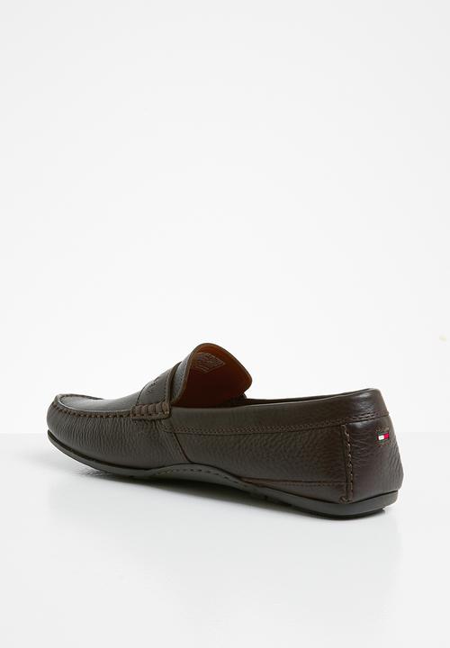 Tommy Hilfiger - Seasonal leather driver - coffee bean